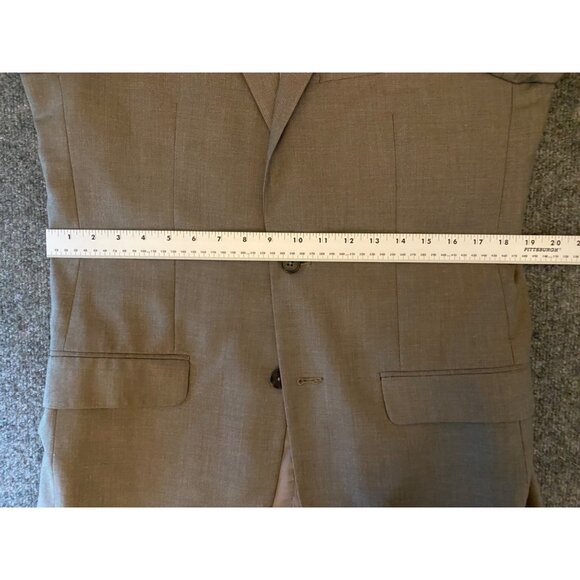 Nautica Slim Fit Sport Coat Mens 38L Mid-Brown/Taupe Two-Button Jacket Blazer - Picture 10 of 16